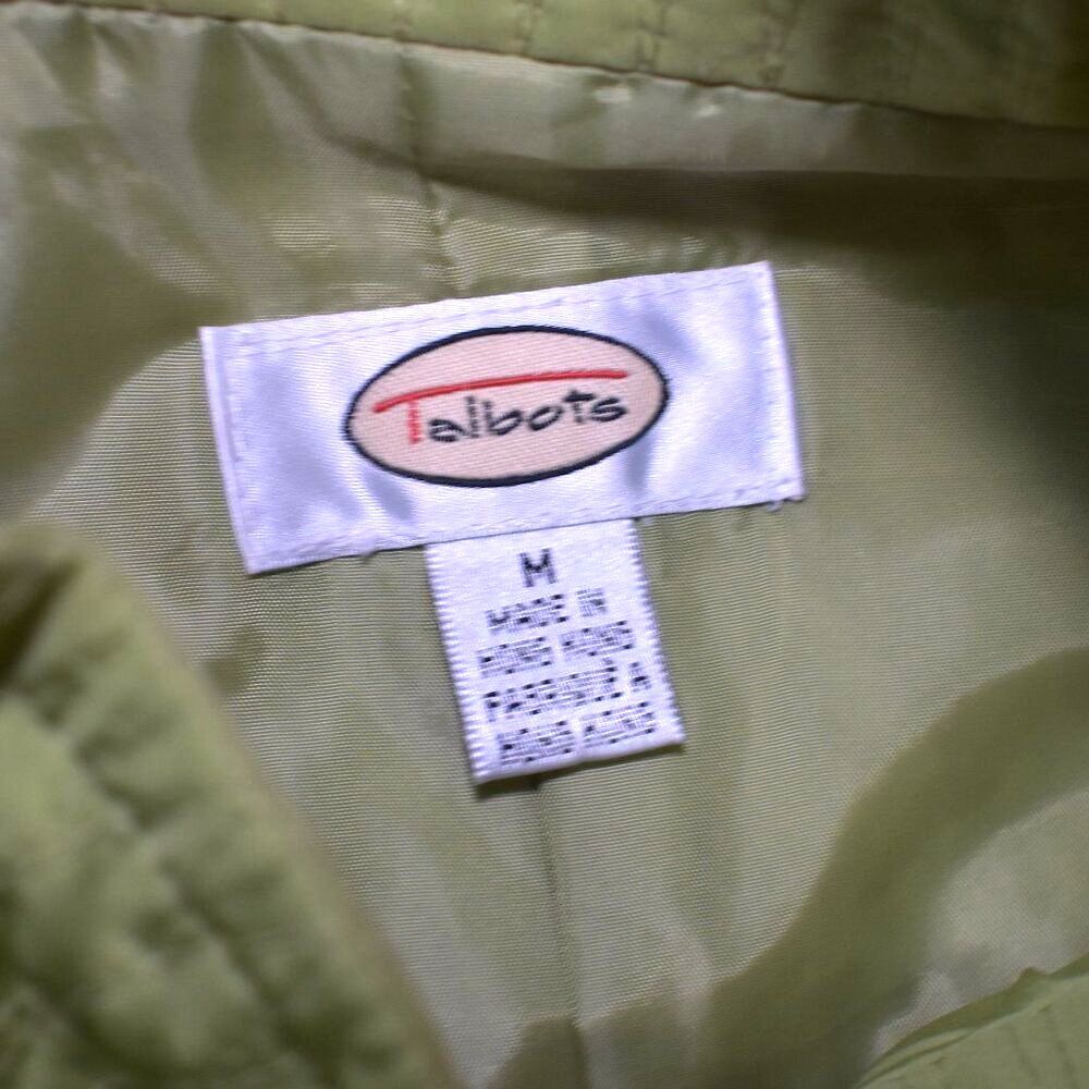 Talbots Womens Vest Green Size Medium Full Zip - Picture 8 of 11